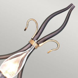 Windermere 1 Light Indoor Candle Wall Light Gold, Rust, E14 - thumbnail 2