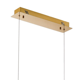 Bano Linear Dimmable Pendant 40W LED, 4000K, 4200lm, French Gold / Crystal Chain, 3yrs Warranty - thumbnail 5