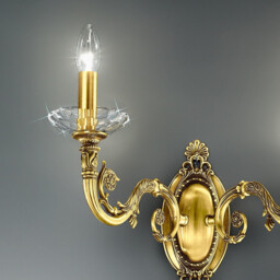 Contarini Candle Wall Lamp 2 Light French Gold - thumbnail 3