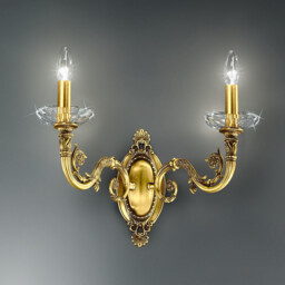 Contarini Candle Wall Lamp 2 Light French Gold - thumbnail 2