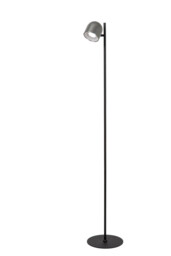 Lucide SKANSKA RECH - Rechargeable Floor lamp Indoor/Outdoor - Ø 23 cm - LED Dim. - CCT - 1x3W 3000K/6000K - IP44 - Grey iron