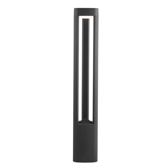 Michigan LED Outdoor Tall Aluminium Bollard Light Grey IP54 - image 1