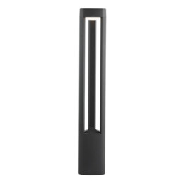 Michigan LED Outdoor Tall Aluminium Bollard Light Grey IP54