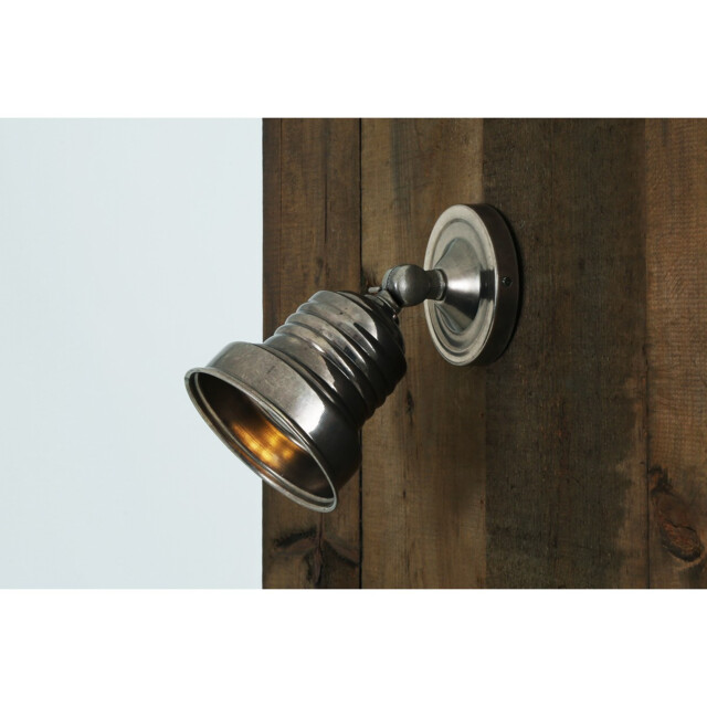 Sucre Antique Industrial Spot Light, Antique Silver - image 1