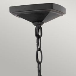 Hinkley Alford Place Outdoor Pendant Ceiling Light Museum Black, IP44 - thumbnail 2