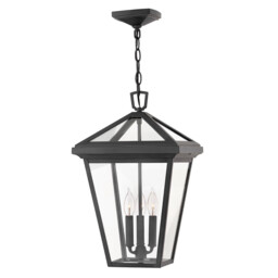 Hinkley Alford Place Outdoor Pendant Ceiling Light Museum Black, IP44 - thumbnail 1