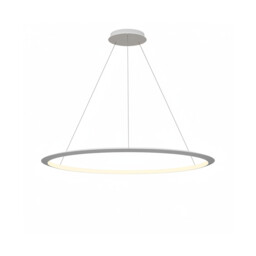 Circular Inward 121cm Integrated LED Pendant Ceiling Light White 72W 4000K Dali Dimmming - thumbnail 1