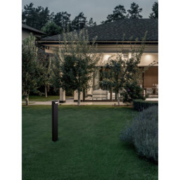 Zelda Outdoor Bollard Black Aluminium, LED 9W 571Lm 3000K IP65 - thumbnail 2