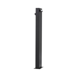 Zelda Outdoor Bollard Black Aluminium, LED 9W 571Lm 3000K IP65 - thumbnail 3