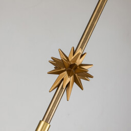 Etoile Dome Pendant Ceiling Light, Aged Brass and Gold Leaf - thumbnail 3