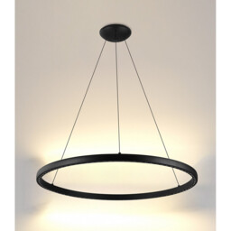 Riumar Ring Pendant 92cm 60W+20W LED, 3 Way Relay, 3000K, 5800lm, Black, 3yrs Warranty - thumbnail 2