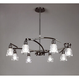 Amel Telescopic 8 Light L1/SGU10, Black Chrome - thumbnail 2