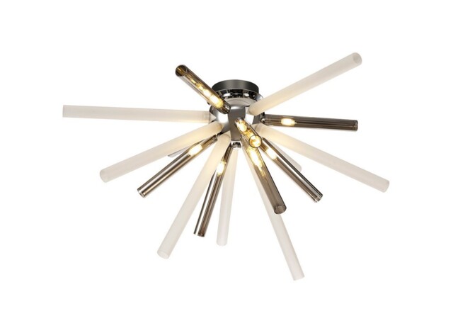 Dansville Semi-Flush 8 Light G9, Smoked & Frosted, Polished Chrome - image 1