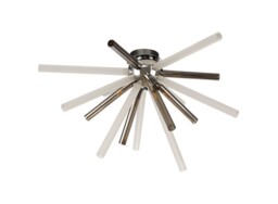 Dansville Semi-Flush 8 Light G9, Smoked & Frosted, Polished Chrome - thumbnail 3
