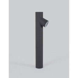 Ramo Outdoor Bollard Dark Grey Aluminium Glass LED GU10 1x7W IP65 - thumbnail 3