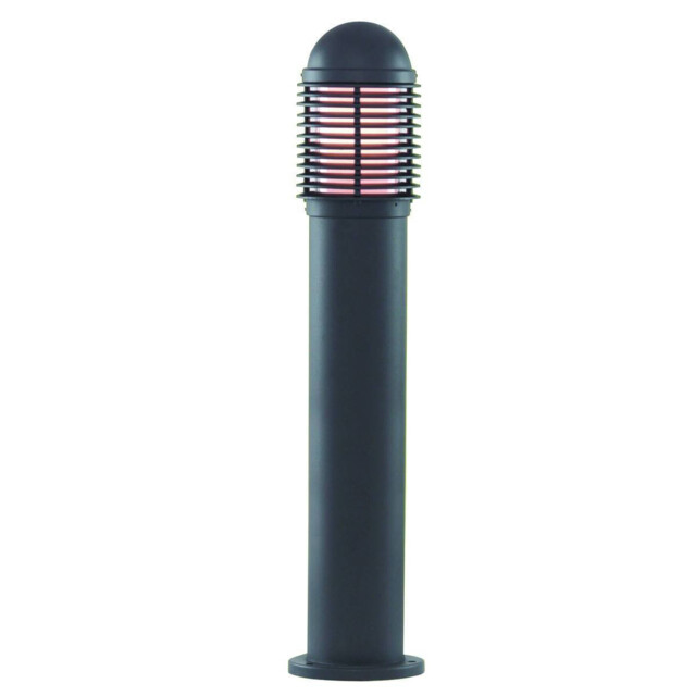 1 Light Outdoor Aluminium Bollard Light Black IP44, E27 - image 1
