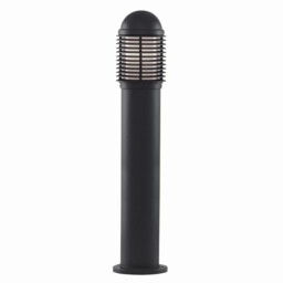 1 Light Outdoor Aluminium Bollard Light Black IP44, E27 - thumbnail 2