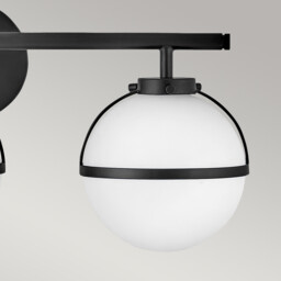 Hinkley Hollis Bathroom Wall Lamp Black, IP44 - thumbnail 2