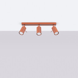 Ring Modern Spotlight Bar 3 Light Red Ochra - thumbnail 2