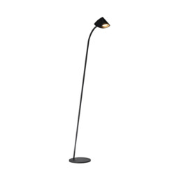 Capuccina 1 Light Floor Lamp, 8.5W LED, 3000K, 600lm, Black, 3yrs Warranty