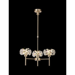 Salisbury 3 Light G9 Telescopic Light With French Gold And Crystal Shade - thumbnail 3