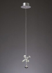 Aviva Ceiling Pendant 1 Light 4000K LED Polished Chrome, Crystal - thumbnail 2