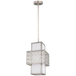 Kenney 1 Light Ceiling Pendant Silver, E27