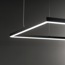 Oracle Slim Non Dim Decorative Square Integrated Pendant Light White, 3000K, 33W - thumbnail 2
