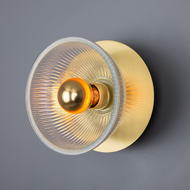 Eclipse Wall Light, Satin Brass - image 1