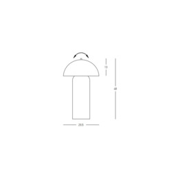 Alaris Integrated Led Table Lamp Black 2ΧΕ27 - thumbnail 5