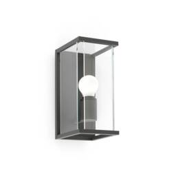Nala 1 Light Outdoor Wall Lantern Dark Grey IP54, E27 - thumbnail 1