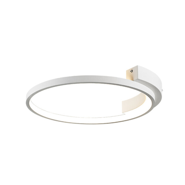 Kavala 42.5cm Integrated Led Semi Flush Ceiling Light Sandy White LED 3000K - image 1