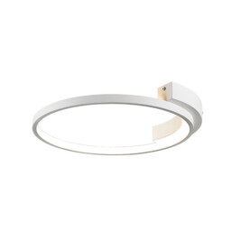 Kavala 42.5cm Integrated Led Semi Flush Ceiling Light Sandy White LED 3000K - thumbnail 1