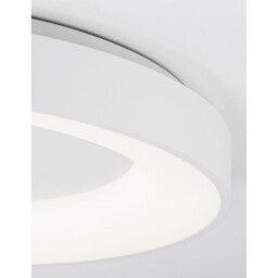 Rando Thin 60cm Integrated LED Semi Flush Light Sandy White Aluminium LED 50W 3250Lm 3000K - thumbnail 5