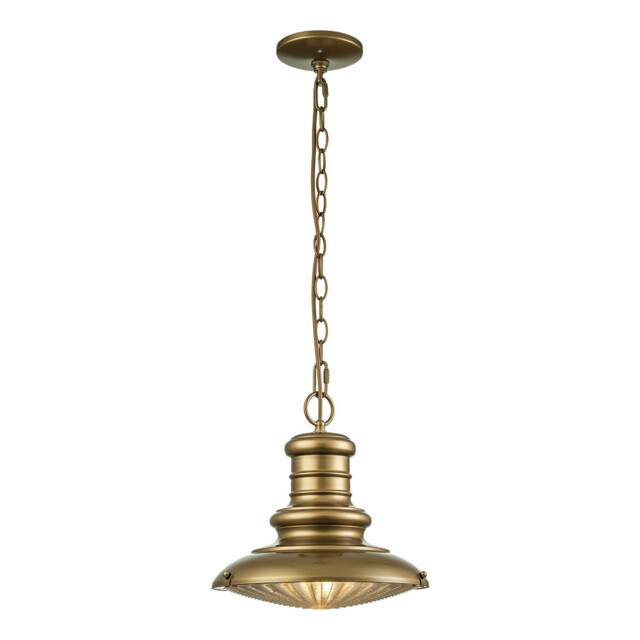 Redding Station Outdoor Pendant Ceiling Light, Painted Distressed Bronze IP44 - image 1