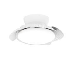 Aloha 45W LED Dimmable Ceiling Light With Built-In 30W DC Reversible Fan, White, 3500lm, 5yrs Warranty - thumbnail 1