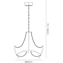 Zest Pendant Round 9 Light G4 Polished Chrome/Crystal, NOT LED/CFL Compatible - thumbnail 3