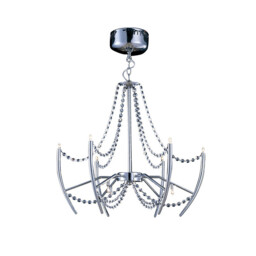 Zest Pendant Round 9 Light G4 Polished Chrome/Crystal, NOT LED/CFL Compatible - thumbnail 1
