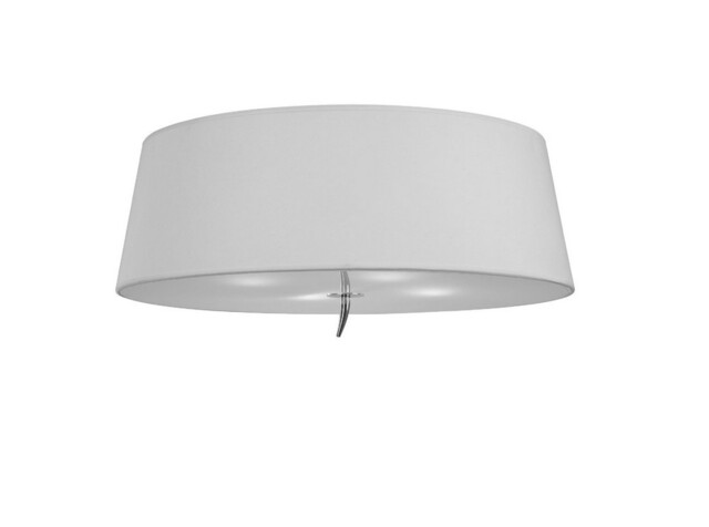 Ninette Ceiling 4 Light E27, Polished Chrome with Ivory White Shade - image 1