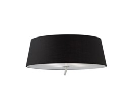 Ninette Ceiling 4 Light E27, Polished Chrome with Ivory White Shade - thumbnail 3