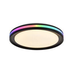 Gamer Ceiling 30W LED With Remote Control 3000K-6500K/RGB, 2000lm, Black, 3yrs Warranty - thumbnail 2