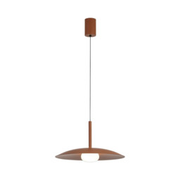 Lidia 40cm Rise And Fall Pendant, 12W LED, 3000K, 1500lm, Coffee, 3yrs Warranty - thumbnail 5