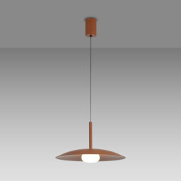 Lidia 40cm Rise And Fall Pendant, 12W LED, 3000K, 1500lm, Coffee, 3yrs Warranty - thumbnail 2