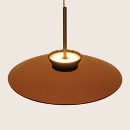 Aerisca 50cm Dome Pendant Ceiling Light Black Matt-Tawny Glass LED 2700-3000K Dimmable - thumbnail 3