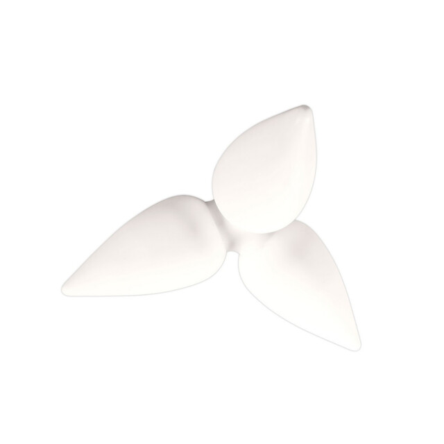 Palma Ceiling 3 Light CFL Outdoor IP44, Matt White/Opal White - image 1