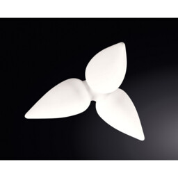 Palma Ceiling 3 Light CFL Outdoor IP44, Matt White/Opal White - thumbnail 2
