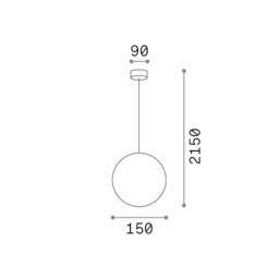 Mapa Globe Pendant Ceiling Light White 1x G9 - thumbnail 2