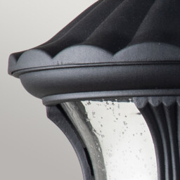 Chicago Outdoor Wall Lantern Textured Black, IP44 - thumbnail 3