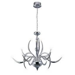 Llamas Pendant 15 Light G4 Polished Chrome, NOT LED/CFL Compatible - thumbnail 1