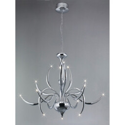 Llamas Pendant 15 Light G4 Polished Chrome, NOT LED/CFL Compatible - thumbnail 2